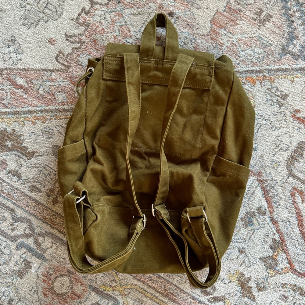 Baggu Canvas Drawstring Backpack - Kelp - image 7